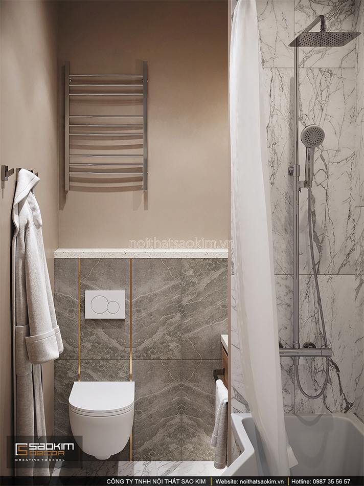 Thiết kế nội thất phòng tắm căn hộ chung cư