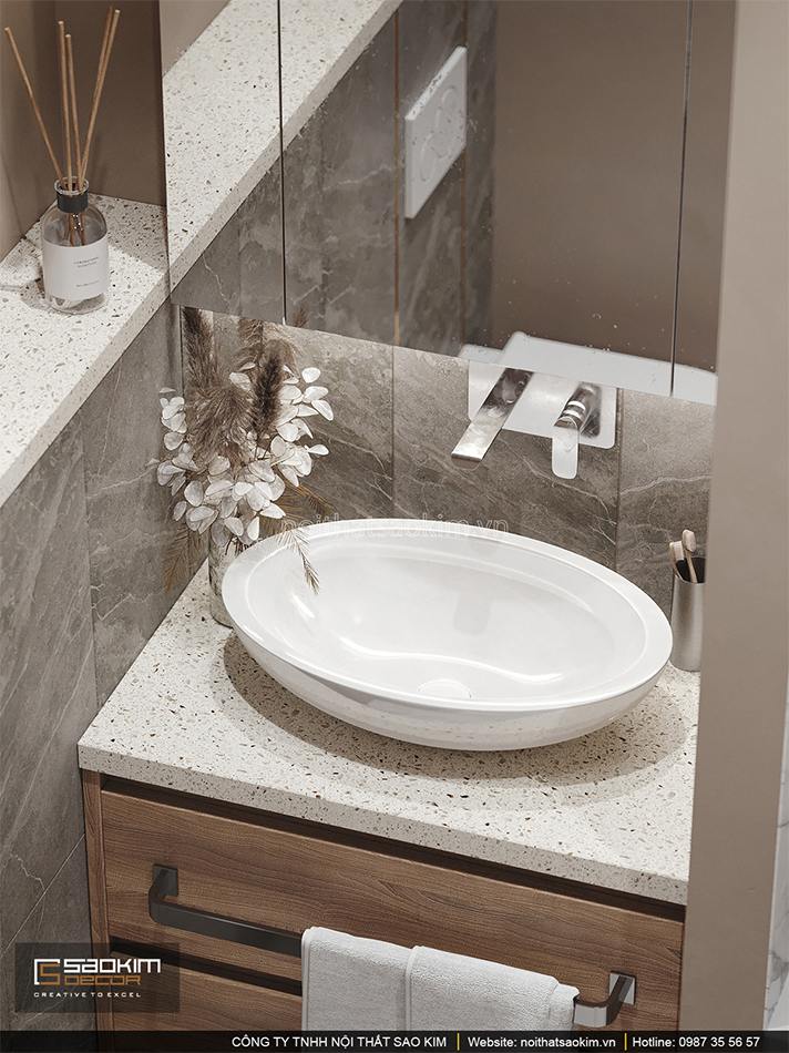 Thiết kế nội thất phòng tắm chung cư