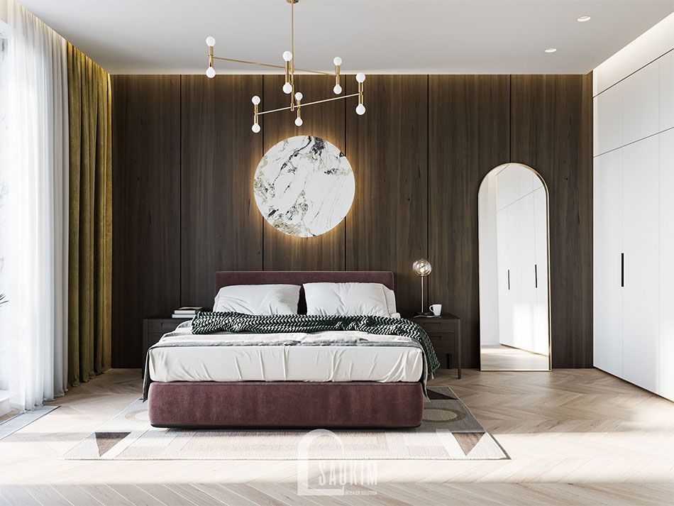 Thiết kế căn hộ 1 phòng ngủ đẹp 47m2 Vinhomes Symphony Riverside