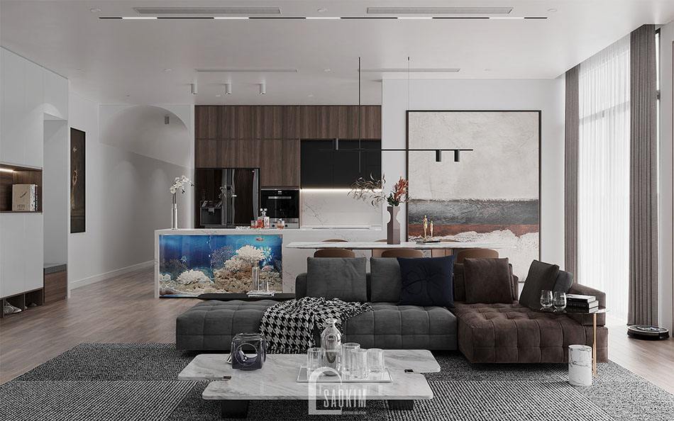 Thiết Kế Căn Hộ 3 Phòng Ngủ 157m2 The Zen Gamuda Theo Phong Cách Hiện Đại