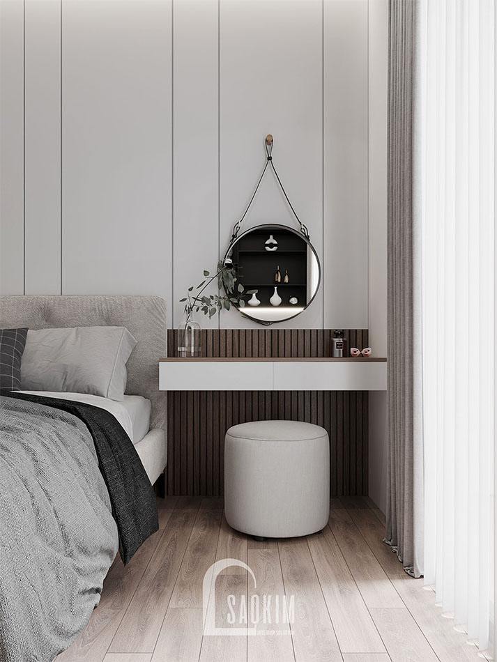 Bàn trang điểm treo được sử dụng cho phòng ngủ master