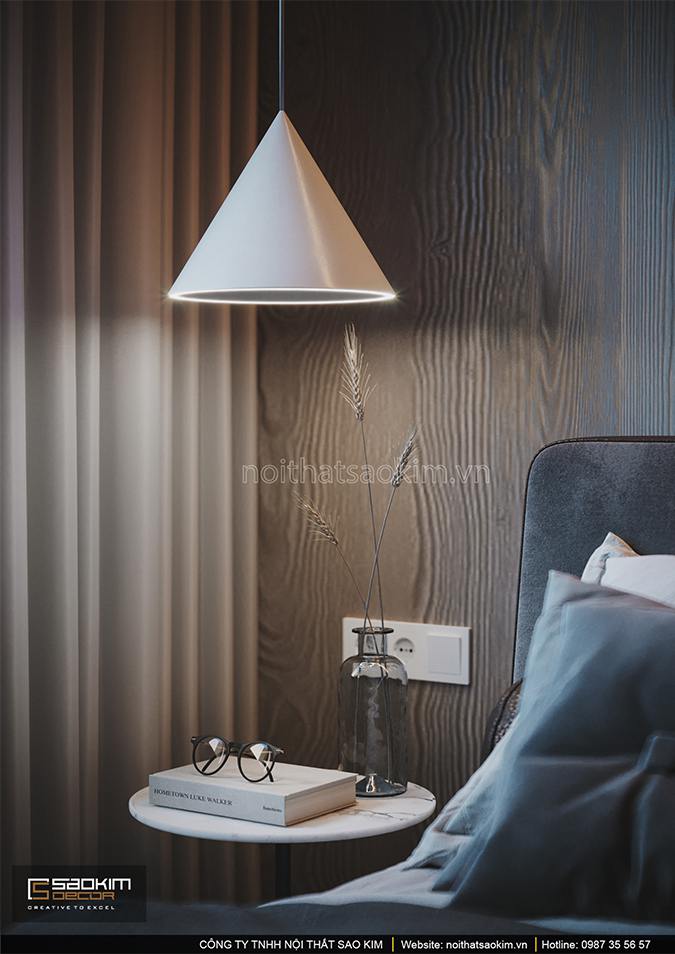 Từng góc nhỏ trong phòng ngủ đều được decor đẹp mắt