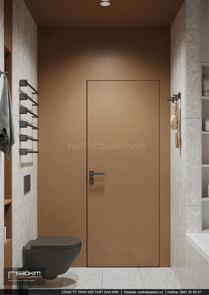 Không gian phòng tắm chung cư