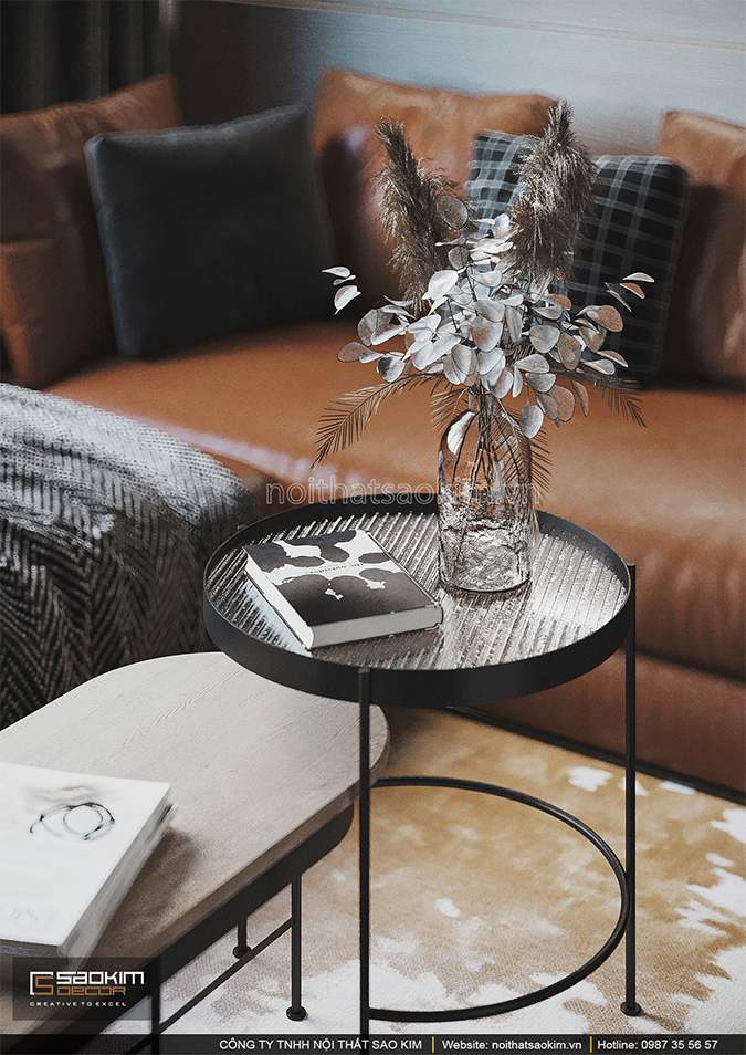 Thiết kế nội thất phòng khách chung cư đẹp nhẹ nhàng, quyến rũ