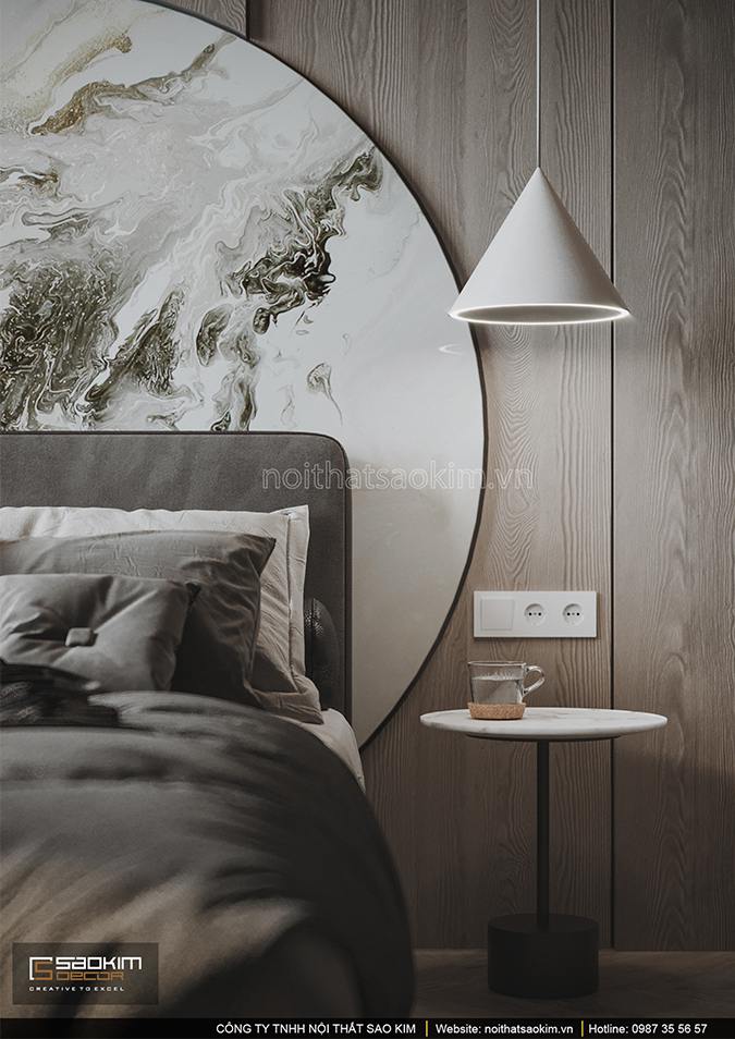 Thiết kế phòng ngủ chung cư mang cảm giác bình yên, nhẹ nhàng