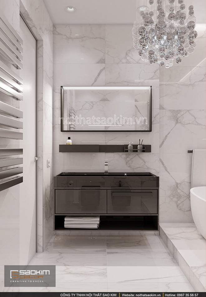 Thiết kế phòng tắm căn hộ chung cư Sun Grand City