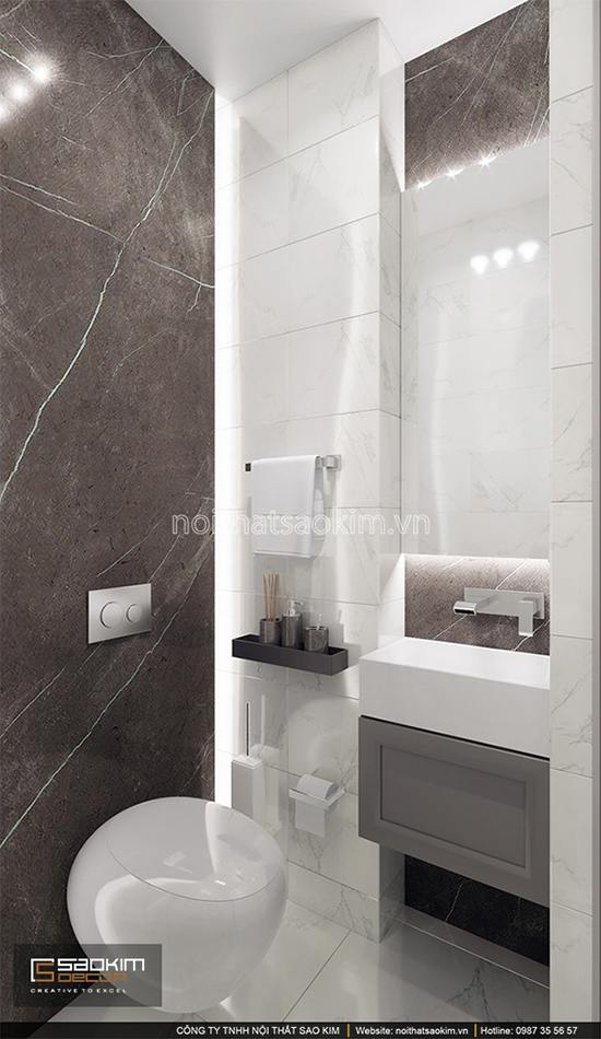 Thiết kế phòng tắm 2 chung cư