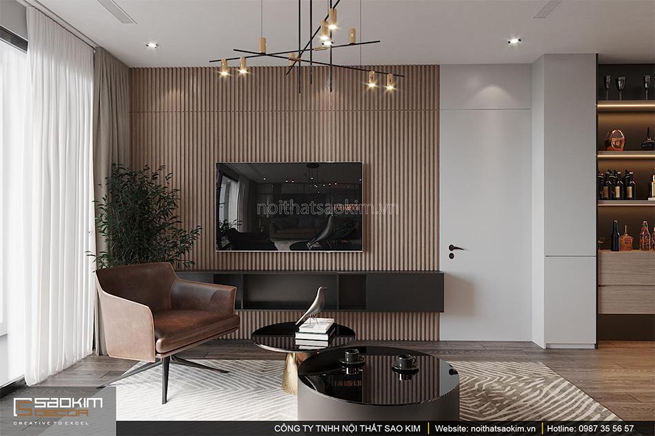 Thiết kế phòng khách chung cư Shunshine Garden