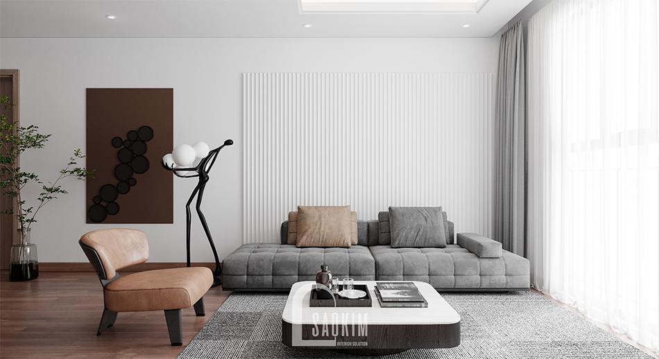 Thiết Kế Chung Cư 110m2 Emerald Center Park Mỹ Đình Mang Vẻ Đẹp Tinh Tế