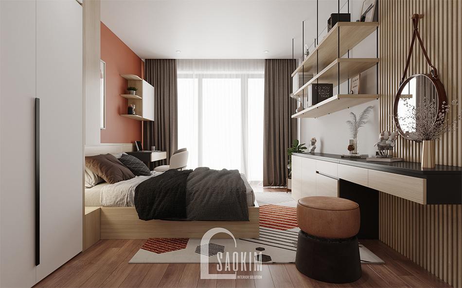 Thiết kế nội thất phòng ngủ master chung cư