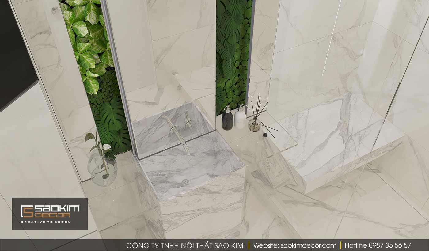 Thiết kế nội thất phòng tắm chung cư Time City