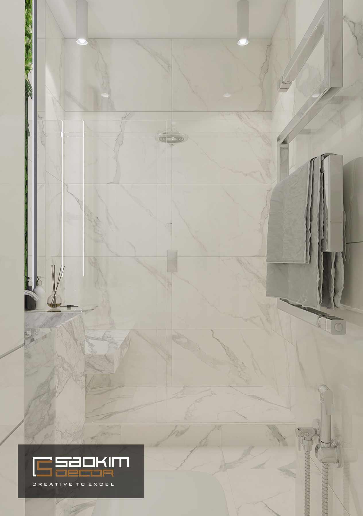 Thiết kế nội thất phòng tắm