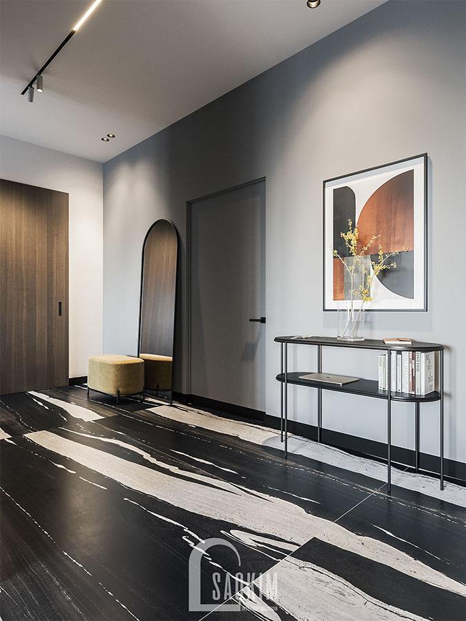 Khu vực tiền sảnh thanh thoát, phóng khoáng