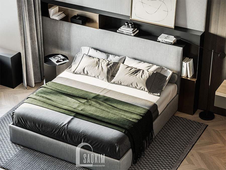 Không gian phòng ngủ sang trọng, cuốn hút