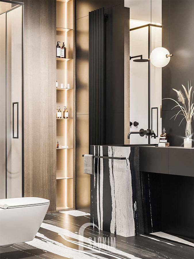 Lựa chọn nội thất phòng tắm hiện đại, sang trọng