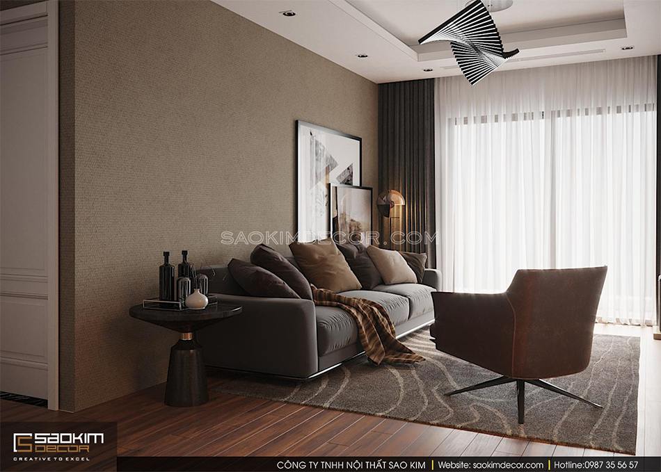 Thiết kế chung cư 2 phòng ngủ phong cách Đài Loan