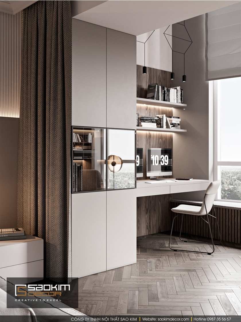 Thiết kế nội thất phòng ngủ master