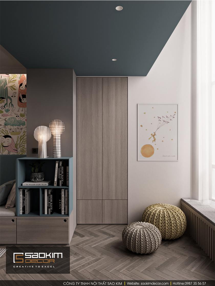 Thiết kế phòng ngủ bé trai chung cư