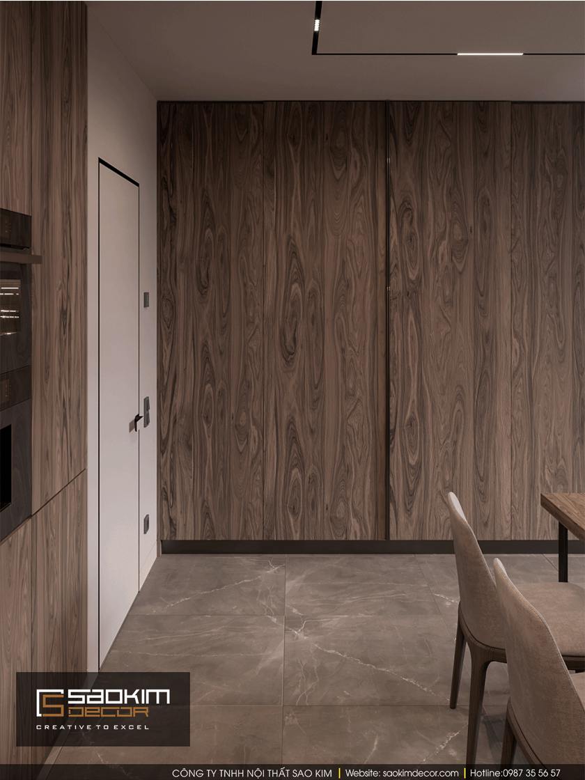 Thiết kế phòng bếp chung cư Dream Center Home