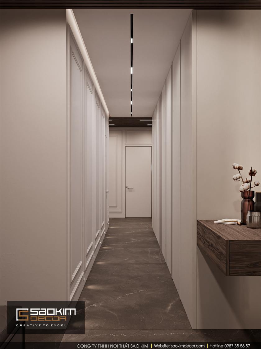 Thiết kế hành lang căn hộ chung cư