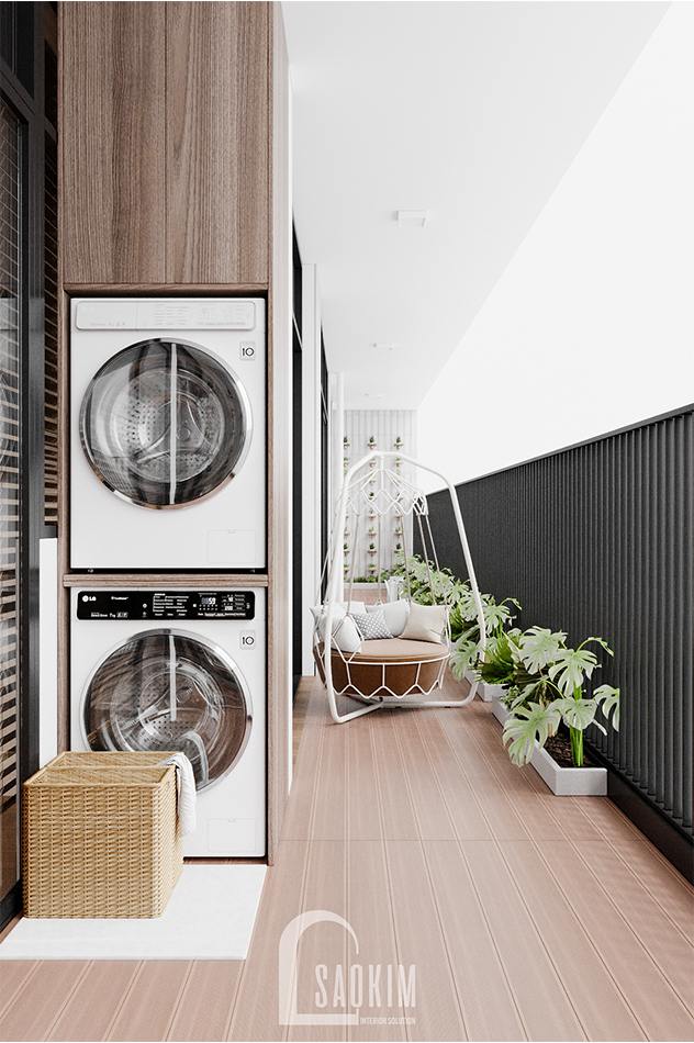 Thiết kế logia chung cư The Zen Gamuda mang đến không gian thư giãn lý tưởng