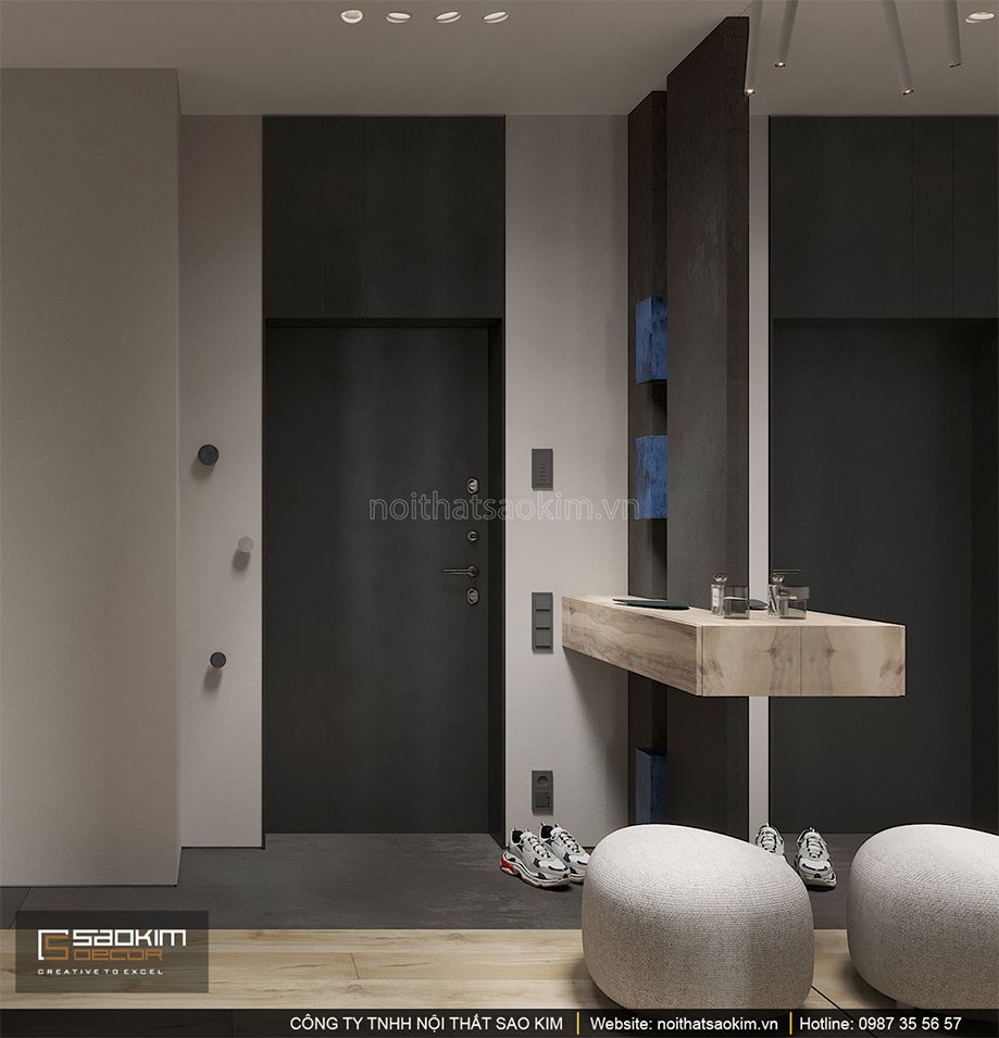 Thiết kế hành lang căn hộ