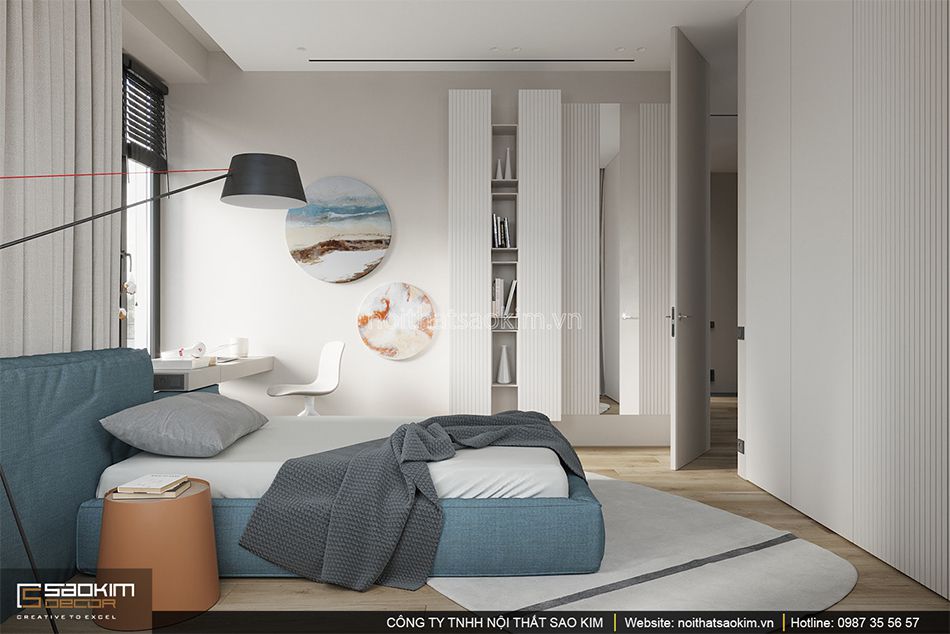 Thiết kế phòng ngủ chung cư Indochina Plaza