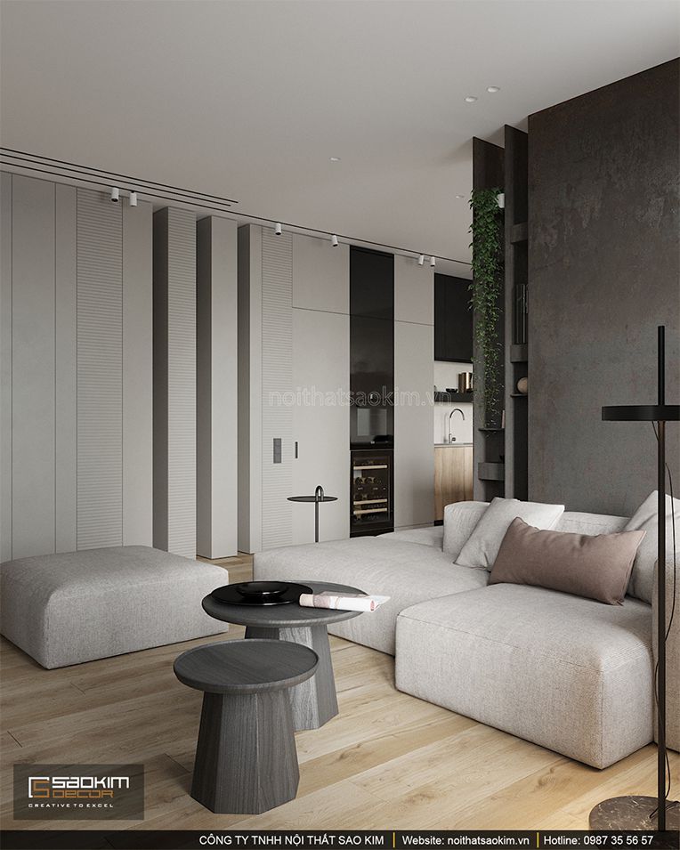 Thiết kế phòng khách chung cư