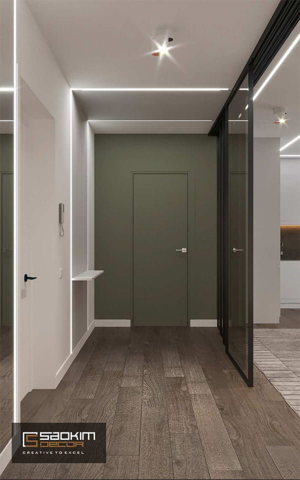 Thiết kế chung cư 91m2 Gold Tower