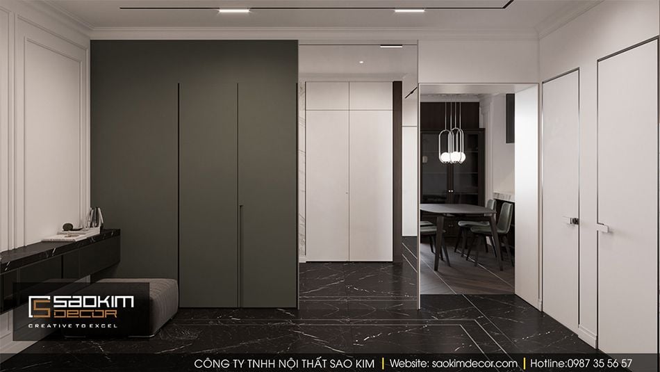 Hệ tủ âm tường kết hợp gương soi đặt ở đây