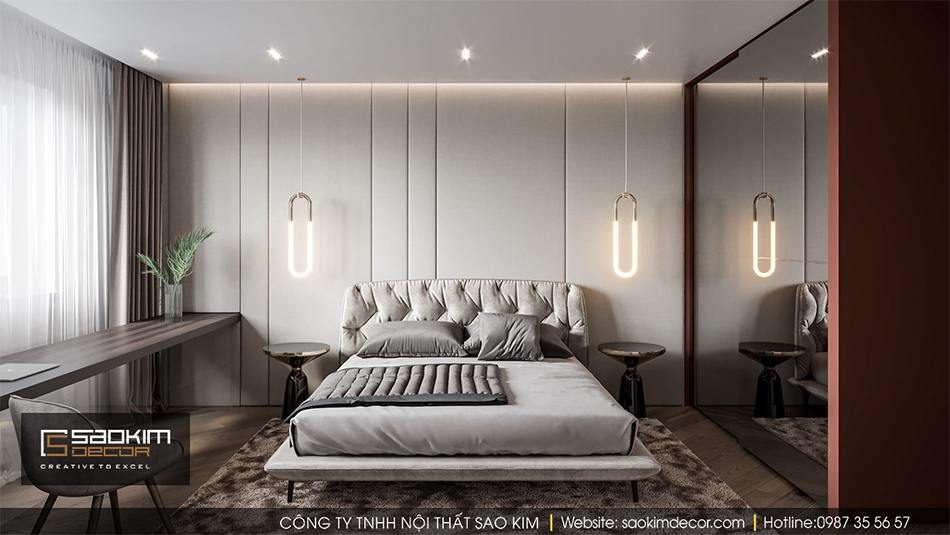 Thiết kế phòng ngủ 2 chung cư Hateco La Roma