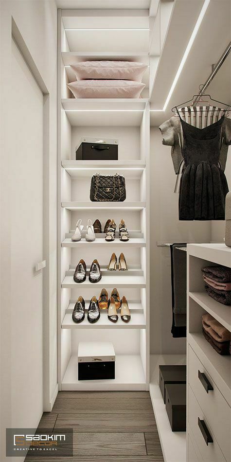 Thiết kế phòng ngủ thay đồ nhỏ