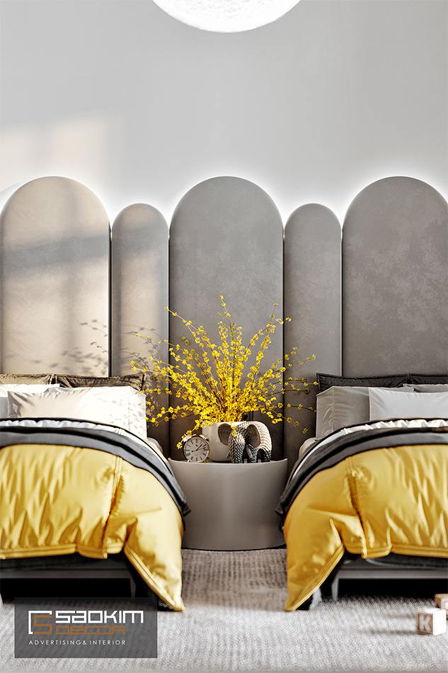 Thiết kế nội thất phòng ngủ bé trai