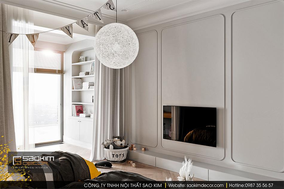 Thiết kế nội thất phòng ngủ bé trai