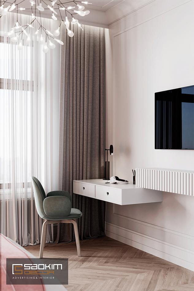 Thiết kế nội thất phòng ngủ bé gái