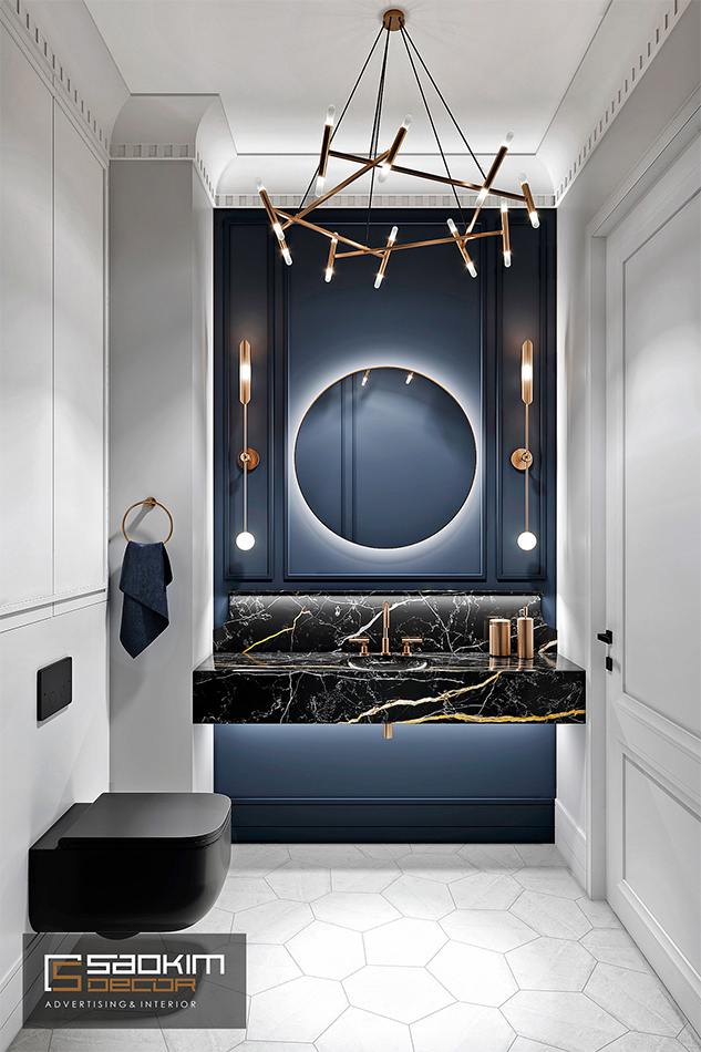 Thiết kế nội thất phòng tắm chung cư cao cấp CT1 Eco Green City