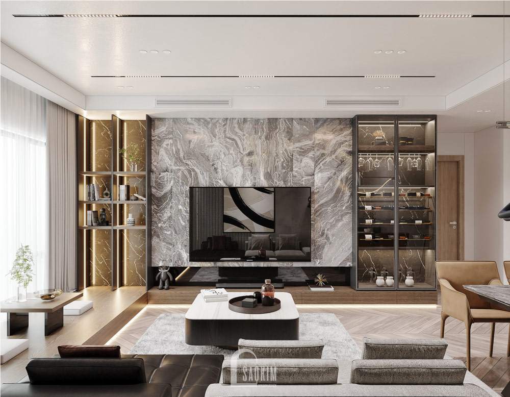 Thiết Kế Nội Thất Căn Hộ Chung Cư La Casta Văn Phú Phong Cách Hiện Đại