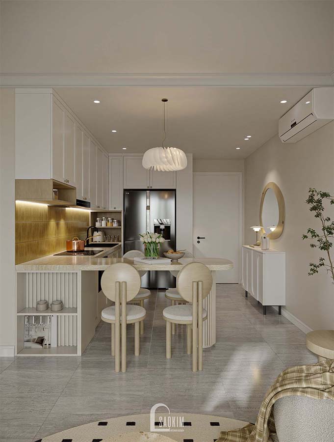 Thiết kế nội thất chung cư phong cách Korean Chic dự án Vinhomes Ocean Park