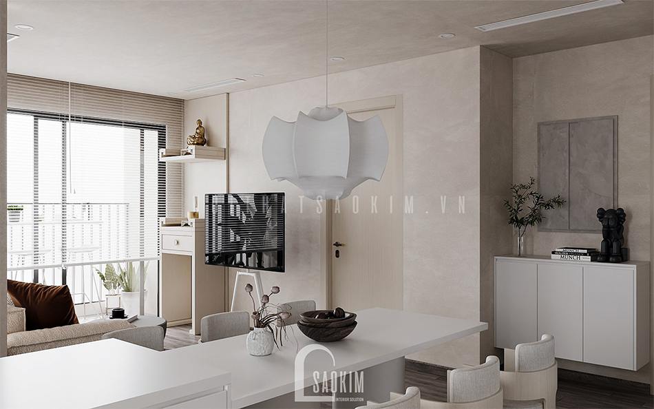 Thiết kế nội thất căn hộ đẹp luôn đi đôi với công năng