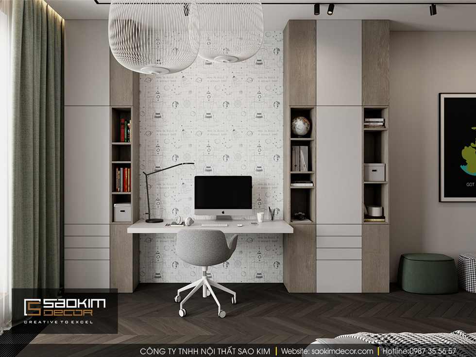 Thiết kế phòng ngủ bé trai