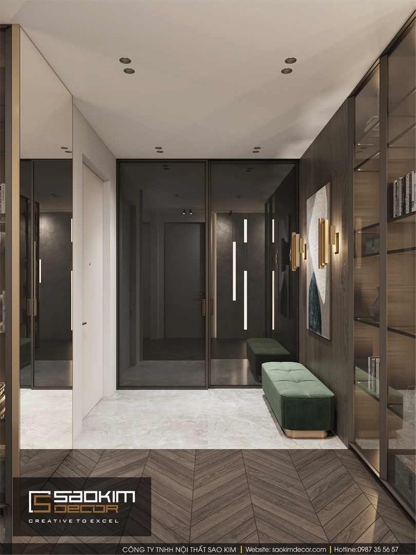 Thiết kế hành lang chung cư Bohemia Residence