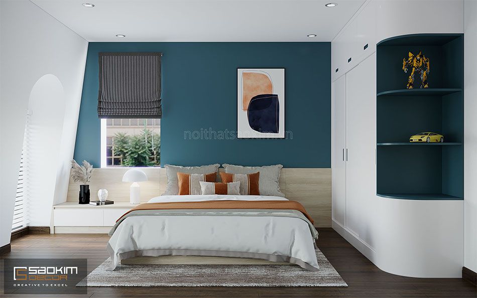 Thiết kế phòng ngủ bé trai nhà liền kề đẹp La Casta Văn Phú