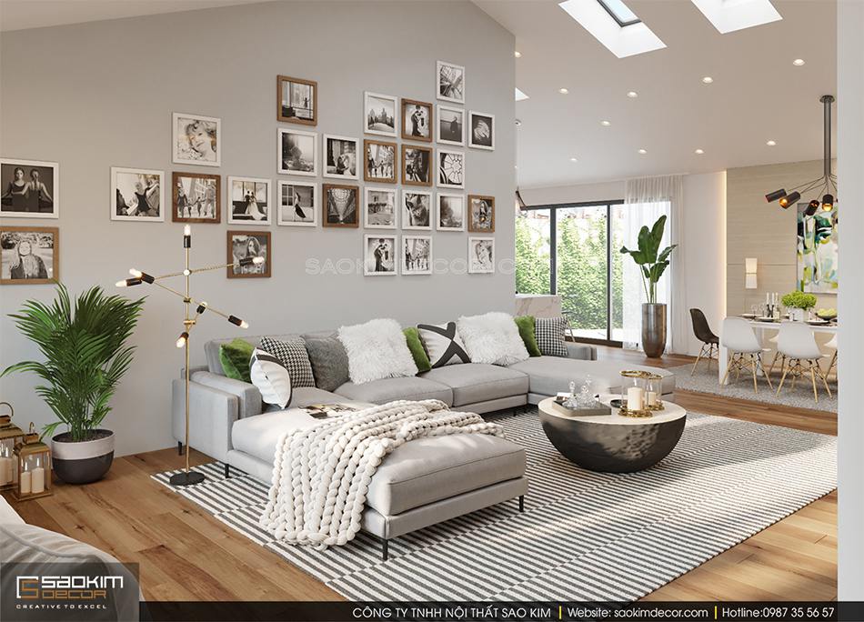 Mẫu thiết kế nhà phố hiện đại 2 tầng