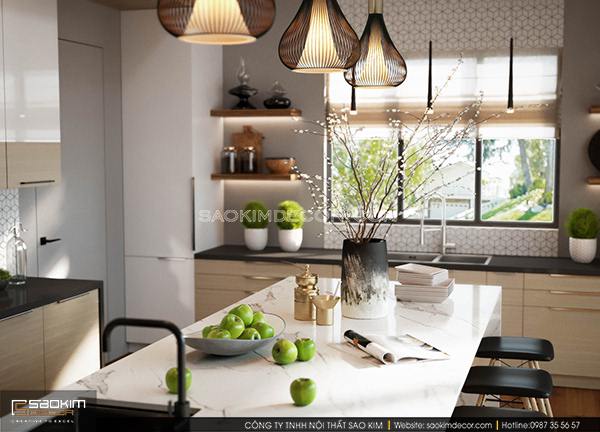 Những chiếc đèn decor độc đáo, lạ mắt giúp không gian phòng bếp thêm cuốn hút, bắt mắt