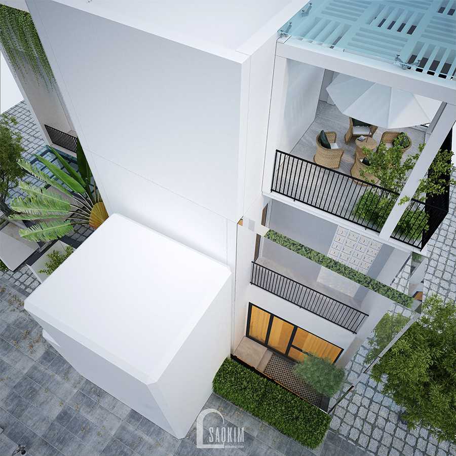 Thiết kế kiến trúc nhà phố 3 tầng theo phong cách hiện đại