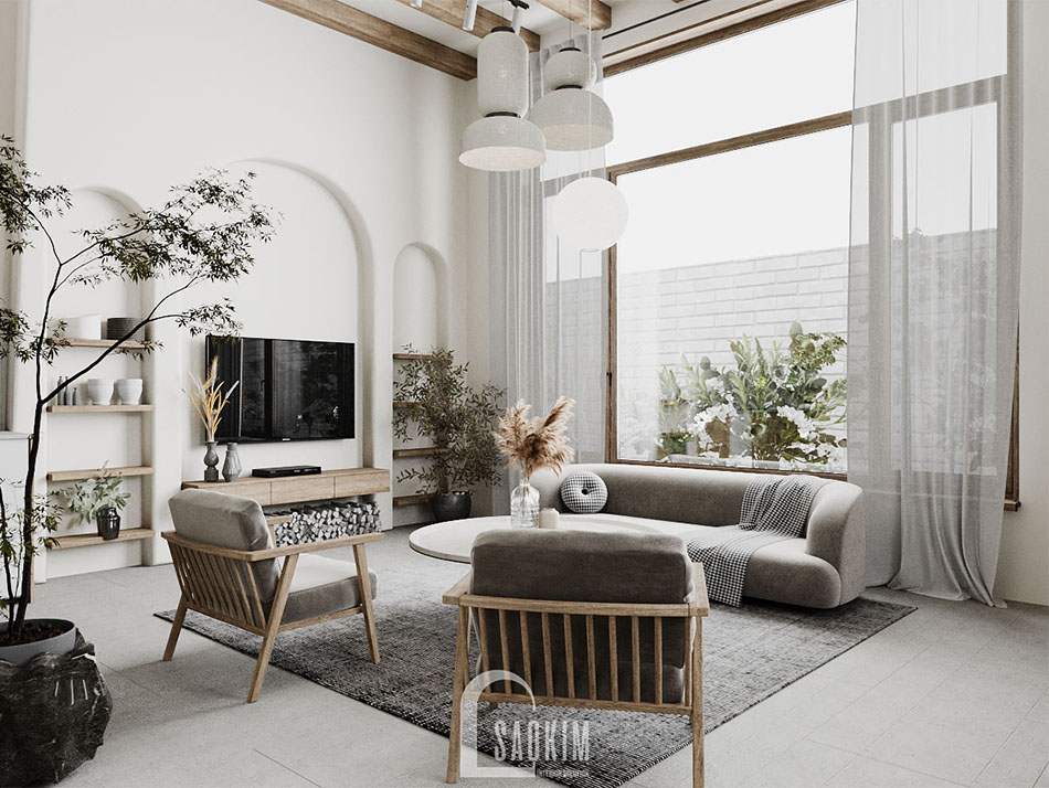 Thiết kế nhà phong cách Wabi Sabi ngập tràn ánh sáng tự nhiên