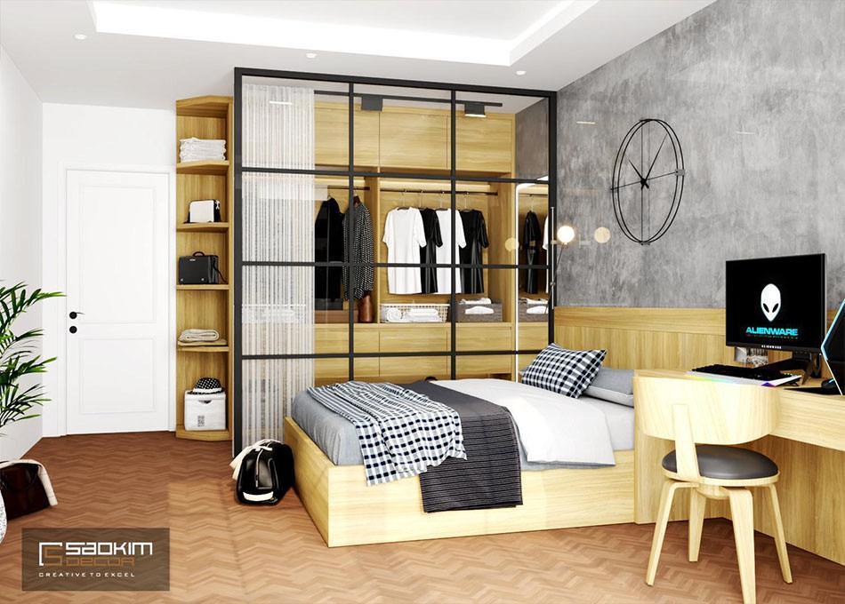 Thiết kế phòng ngủ con trai