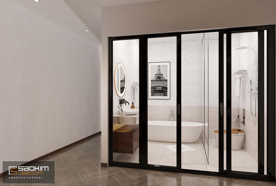 Thiết kế phòng tắm nhà phố