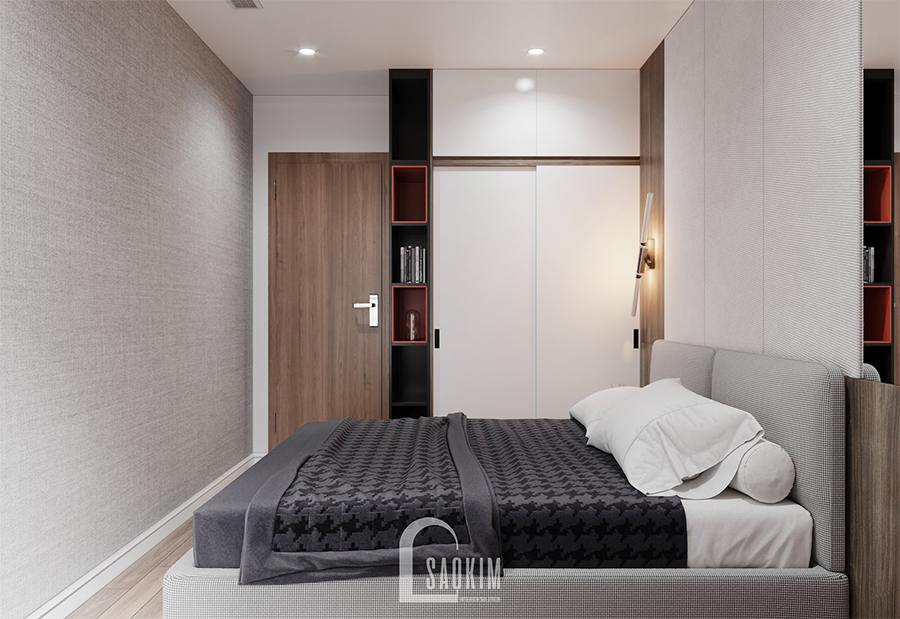 Thiết kế nội thất phòng ngủ 3 nhà phố theo phong cách hiện đại gọn gàng, ngăn nắp