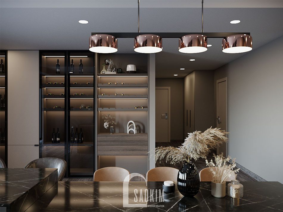 Thiết Kế Nội Thất Phòng Bếp Chung Cư Cao Cấp TTTM Chợ Mơ